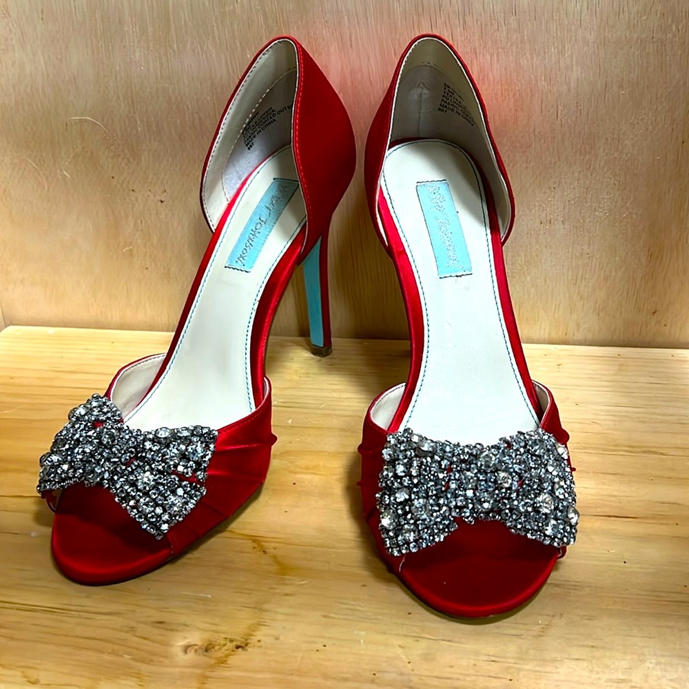 Betsey Johnson Rhinestone Heels